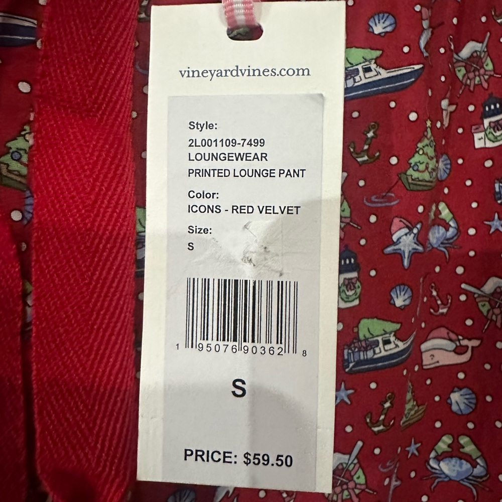 Vineyard vines Christmas Pajama pants. Ladies small- nwt. - Picture 5 of 5